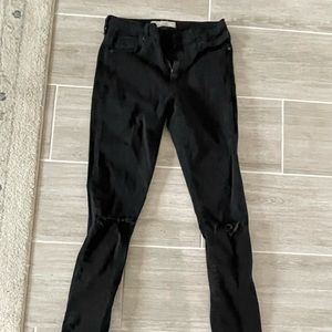 Top Shop Leigh Black Jeans Size 28